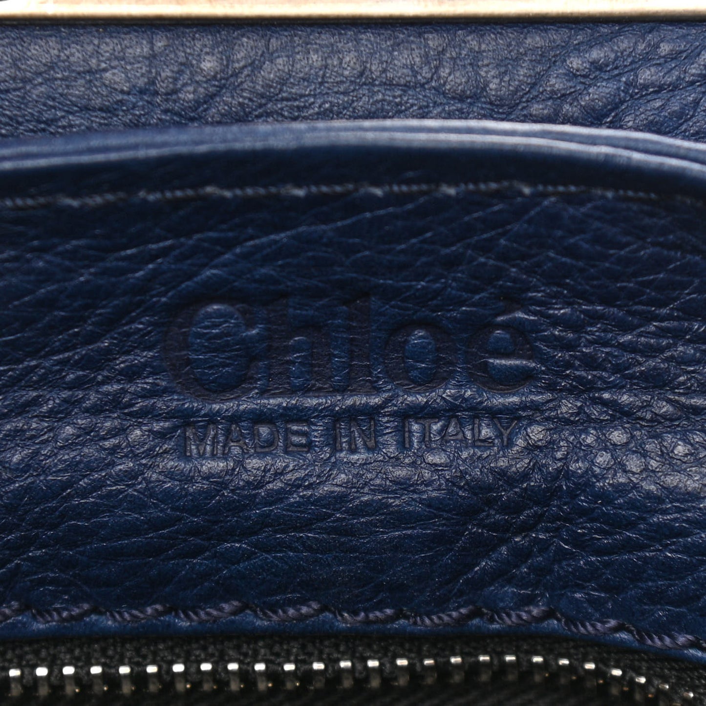 Calfskin Paddington Satchel Blue
