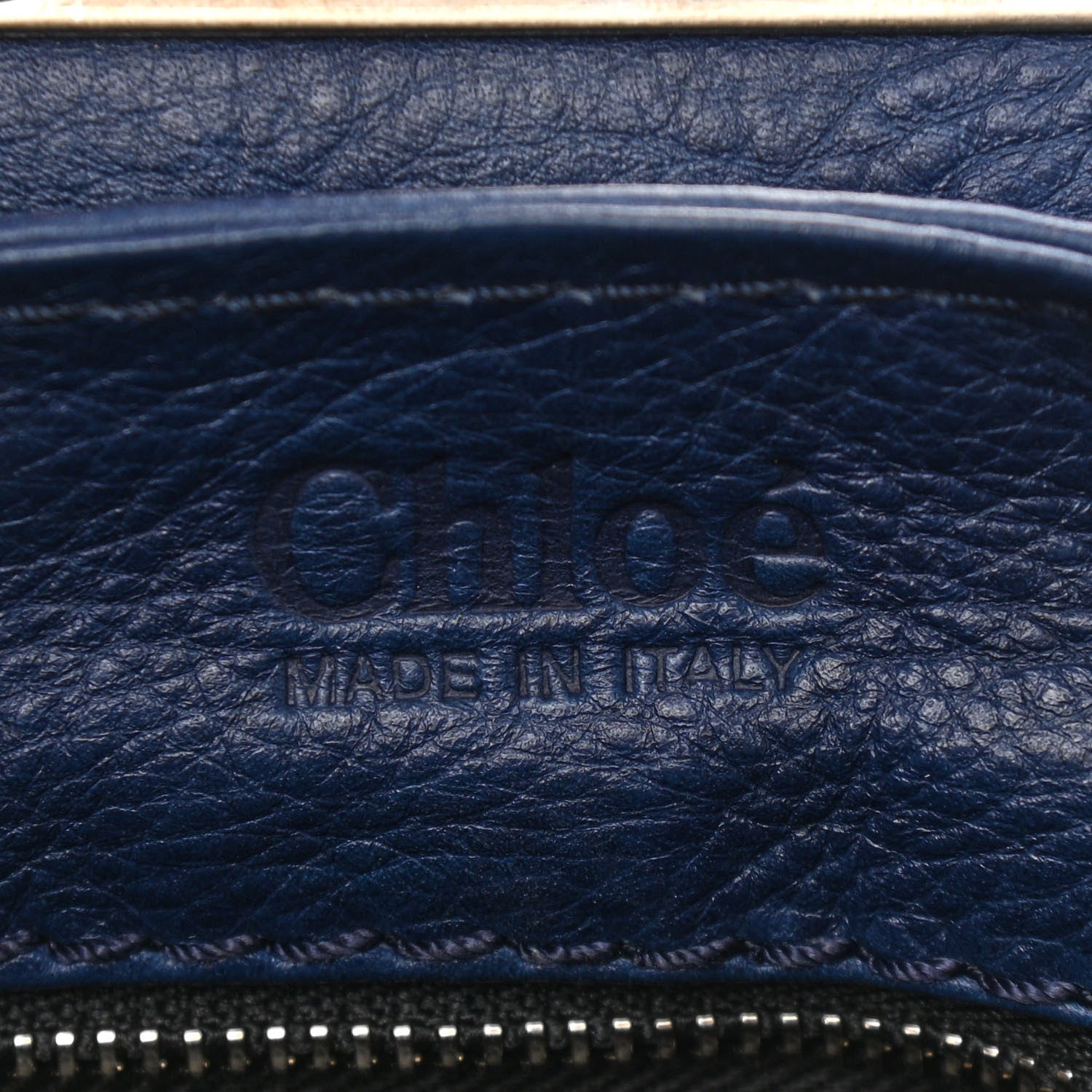 Chloe Calfskin Paddington Satchel Blue 6 of 10