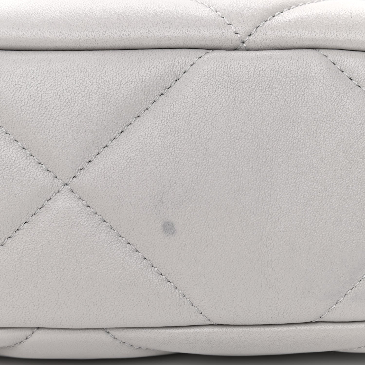 Chanel Lambskin Quilted Medium Chanel 19 Flap Grey 11 of 12
