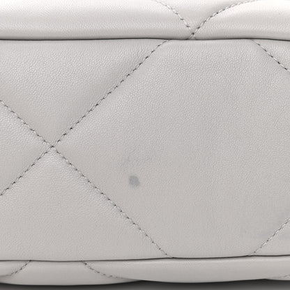 Chanel Lambskin Quilted Medium Chanel 19 Flap Grey 11 of 12