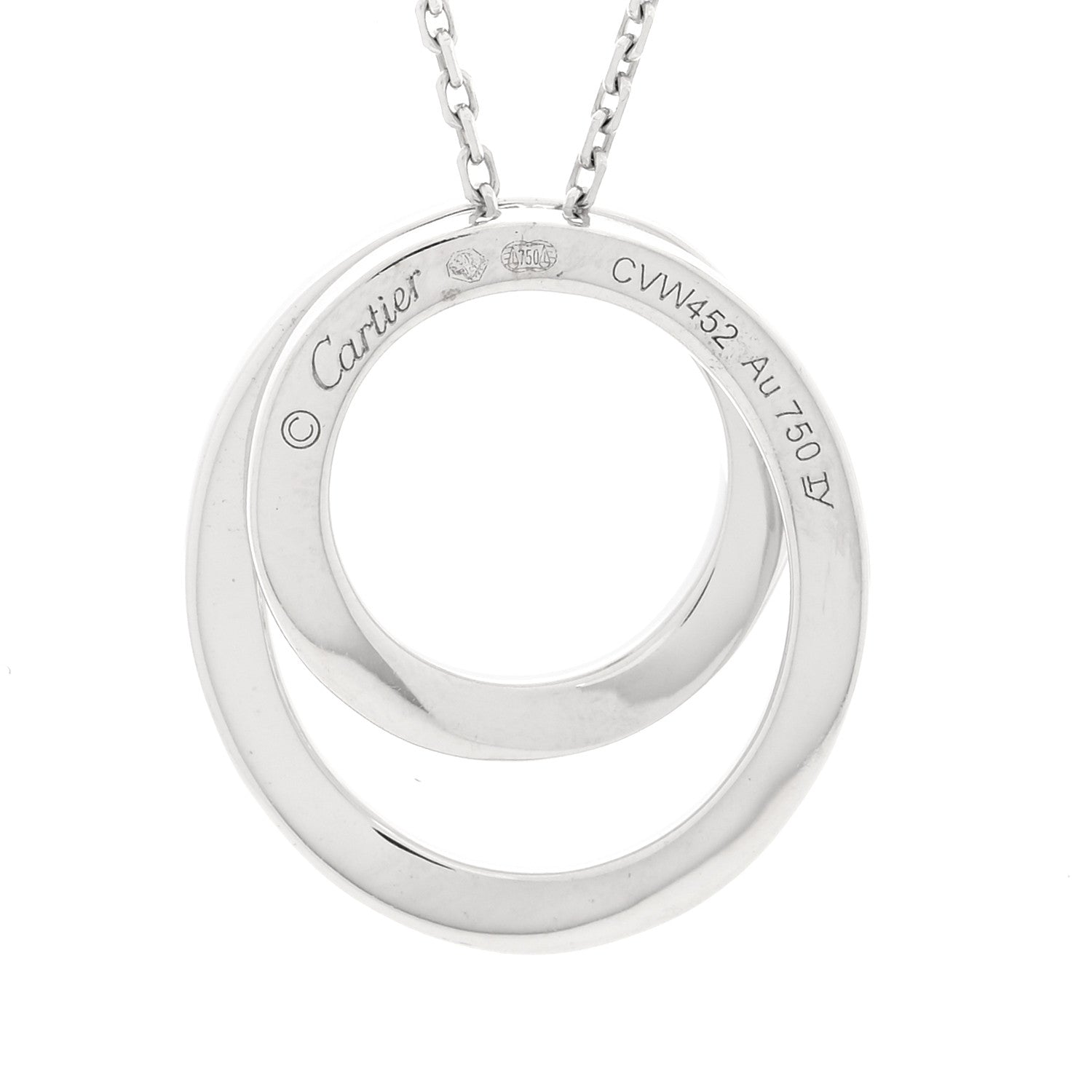 Cartier 18K White Gold Diamond Etincelle De Cartier Pendant Necklace 4 of 5
