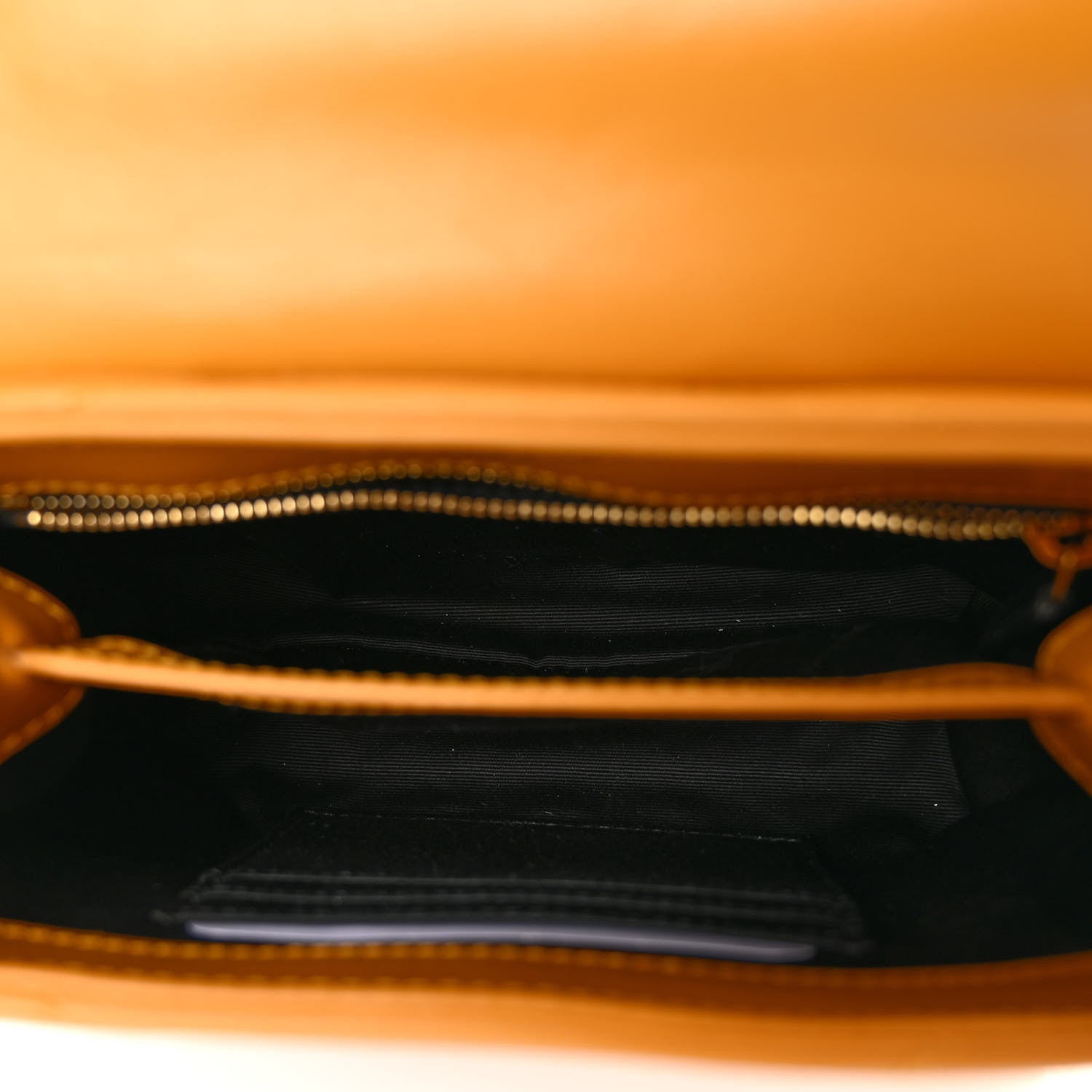Saint Laurent Calfskin Y Quilted Monogram Toy Loulou Crossbody Bag Cheddar 5 of 9