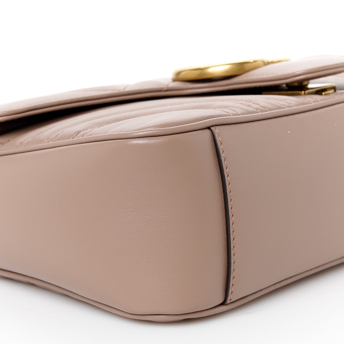 Calfskin Matelasse Small GG Marmont Shoulder Bag Porcelain Rose