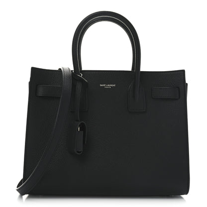 Saint Laurent Grained Calfskin Baby Sac De Jour Black 1 of 10