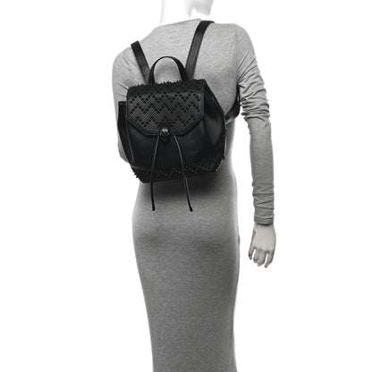 Bulgari X NICHOLAS KIRKWOOD Calfskin Studded Serpenti Forever Backpack Black 2 of 9