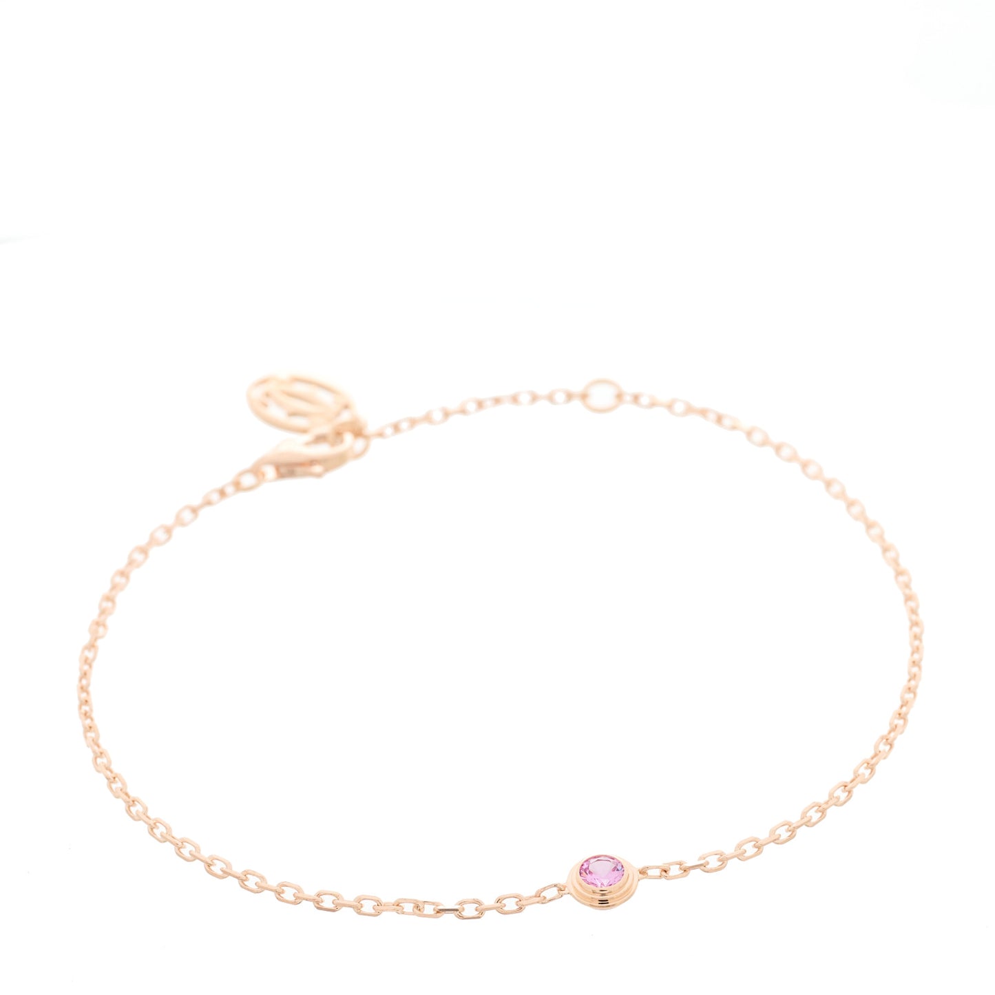 18K Pink Gold Pink Sapphire D'Amour Bracelet