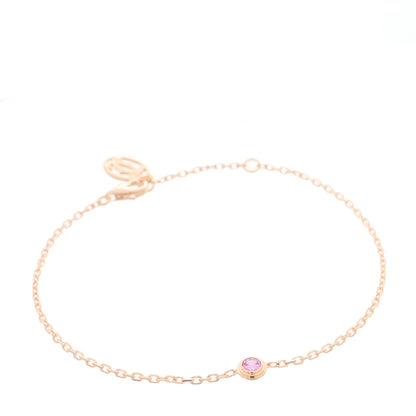 Cartier 18K Pink Gold Pink Sapphire D'Amour Bracelet 1 of 4