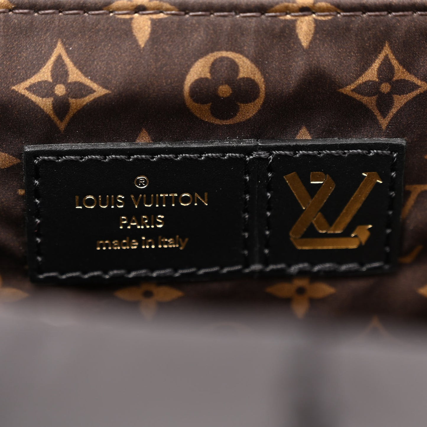 Econyl Monogram Pillow Giant Onthego GM Black
