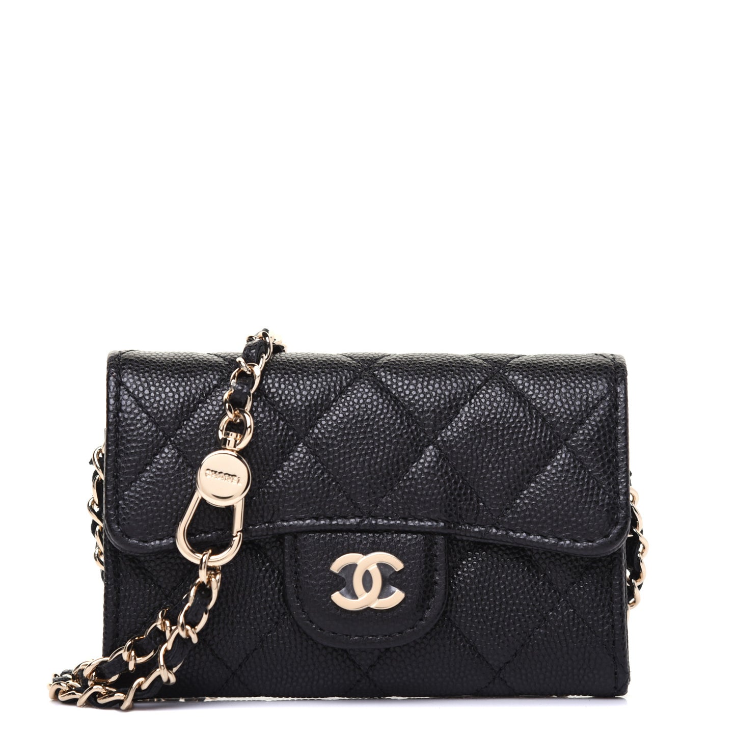 Caviar Quilted Belt Bag Black