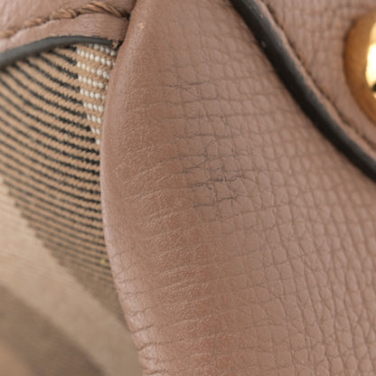Burberry Derby Calfskin House Check Small Camberley Dark Sand 11 of 11