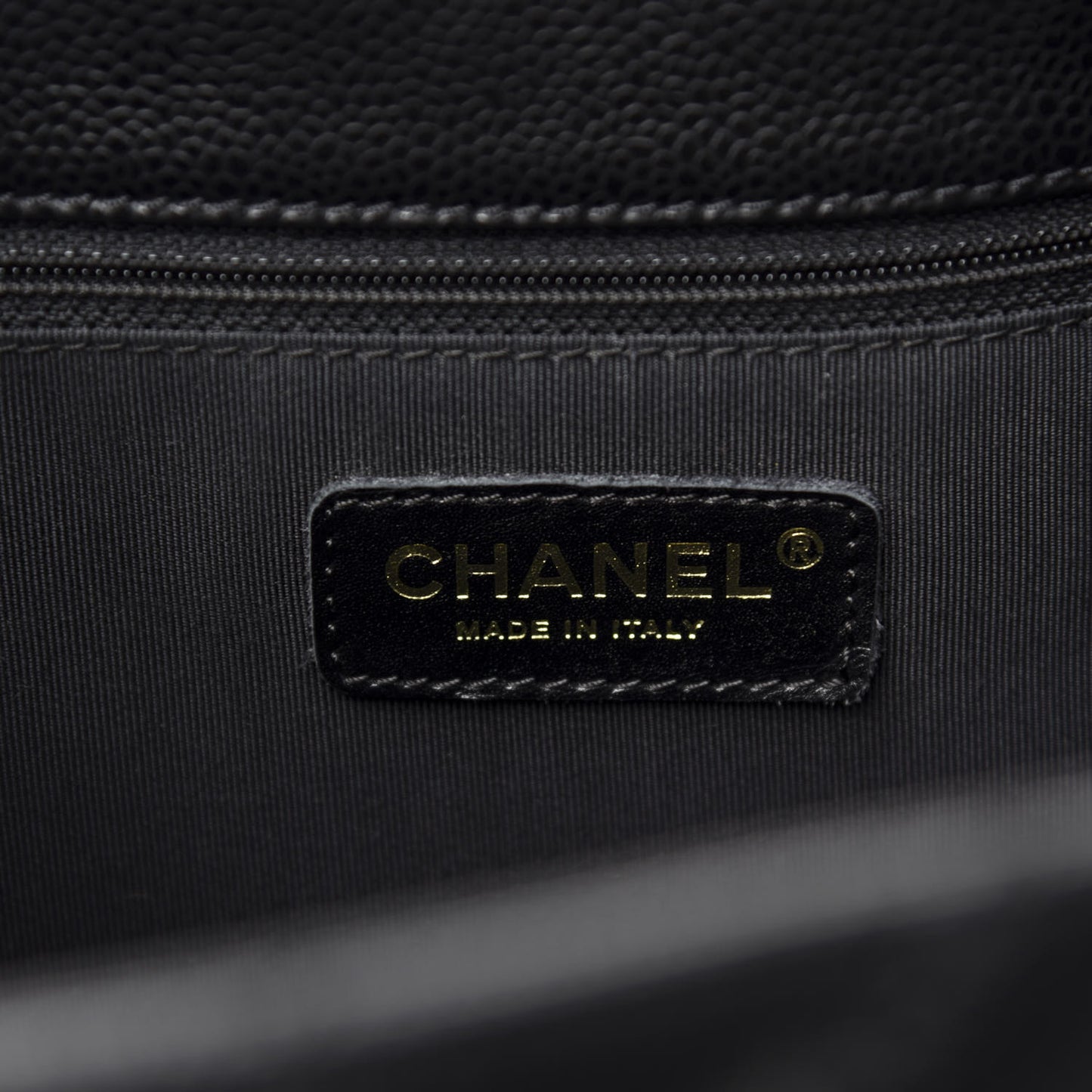 Caviar Quilted Grand Shopping Tote GST Black