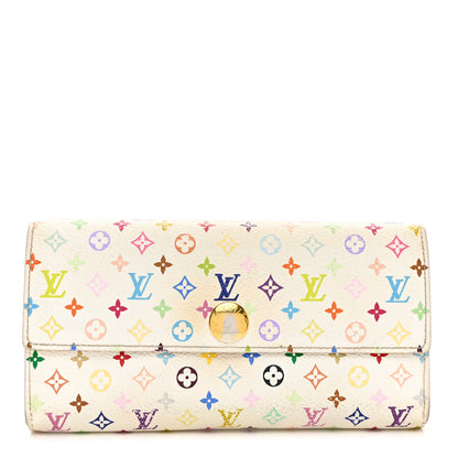 Louis Vuitton Monogram Multicolor Sarah Wallet White Citron 1 of 9