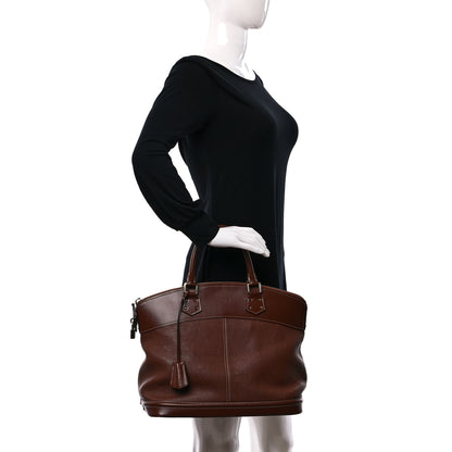 Louis Vuitton Suhali Lockit MM Sienne 2 of 8