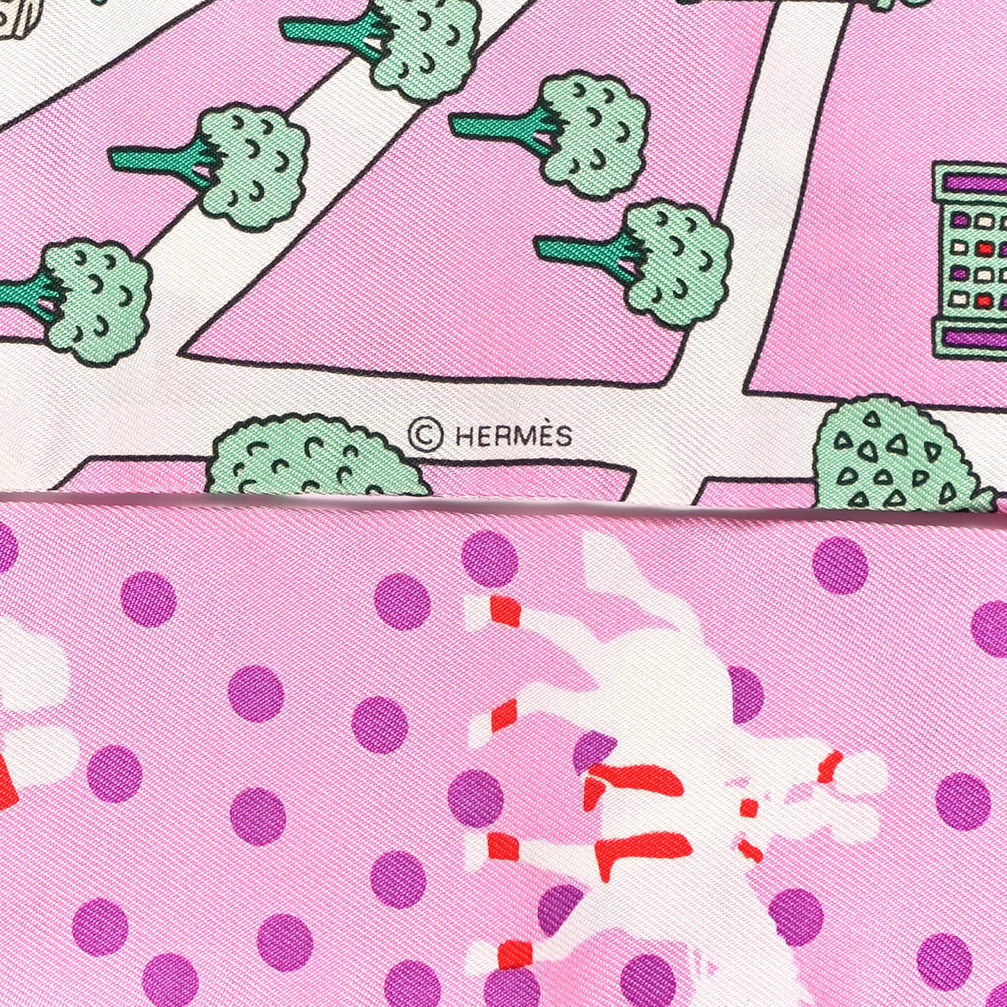 Silk Les Nouveaux Amoureux de Paris Twilly Rose Buvard White Vert