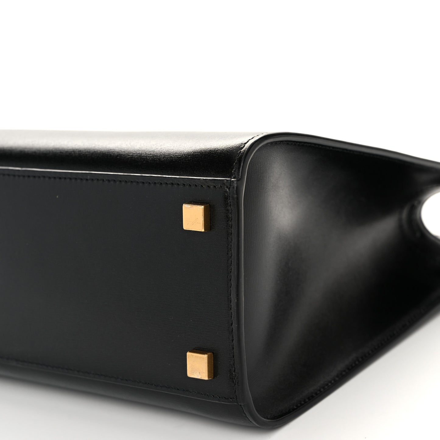 Calfskin Small Manhattan Shopper Tote Black