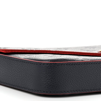 Louis Vuitton Empreinte Pochette Felicie Chain Wallet Marine Rouge 10 of 12
