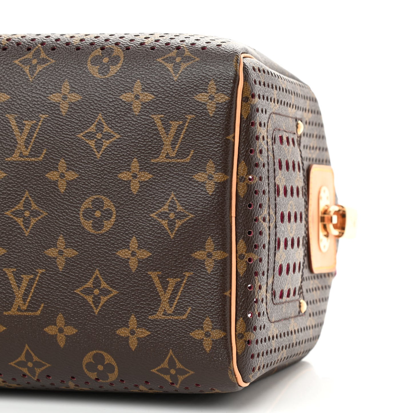 Monogram Perforated Speedy 30 Fuchsia