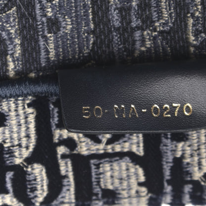 Christian Dior Oblique Velvet Book Tote Blue Multicolor 7 of 12