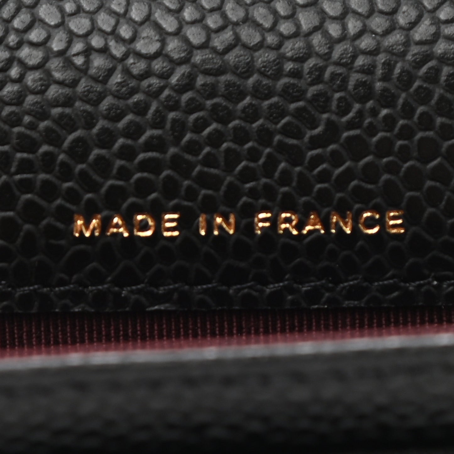 Caviar Quilted Flap Card Holder Wallet Black
