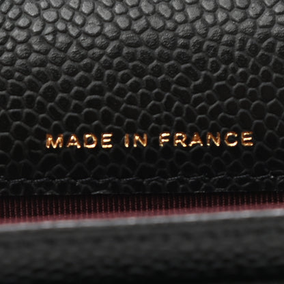 Chanel Caviar Quilted Flap Card Holder Wallet Black 7 of 8
