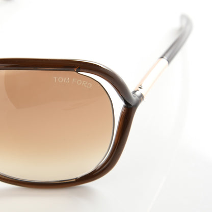 Tom Ford Raquel Sunglasses TF76 Dark Brown 7 of 8