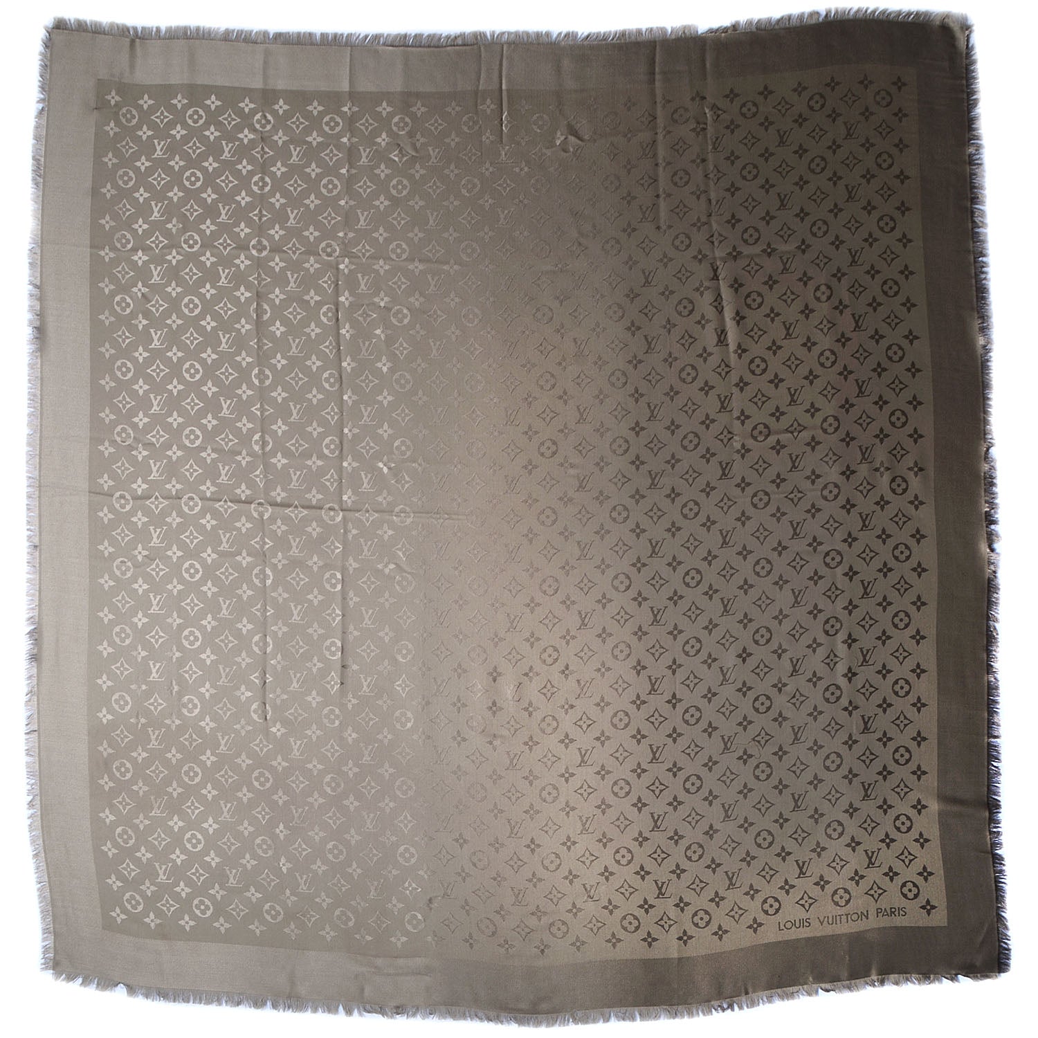 Louis Vuitton Silk Wool Monogram Shawl Verone 3 of 5