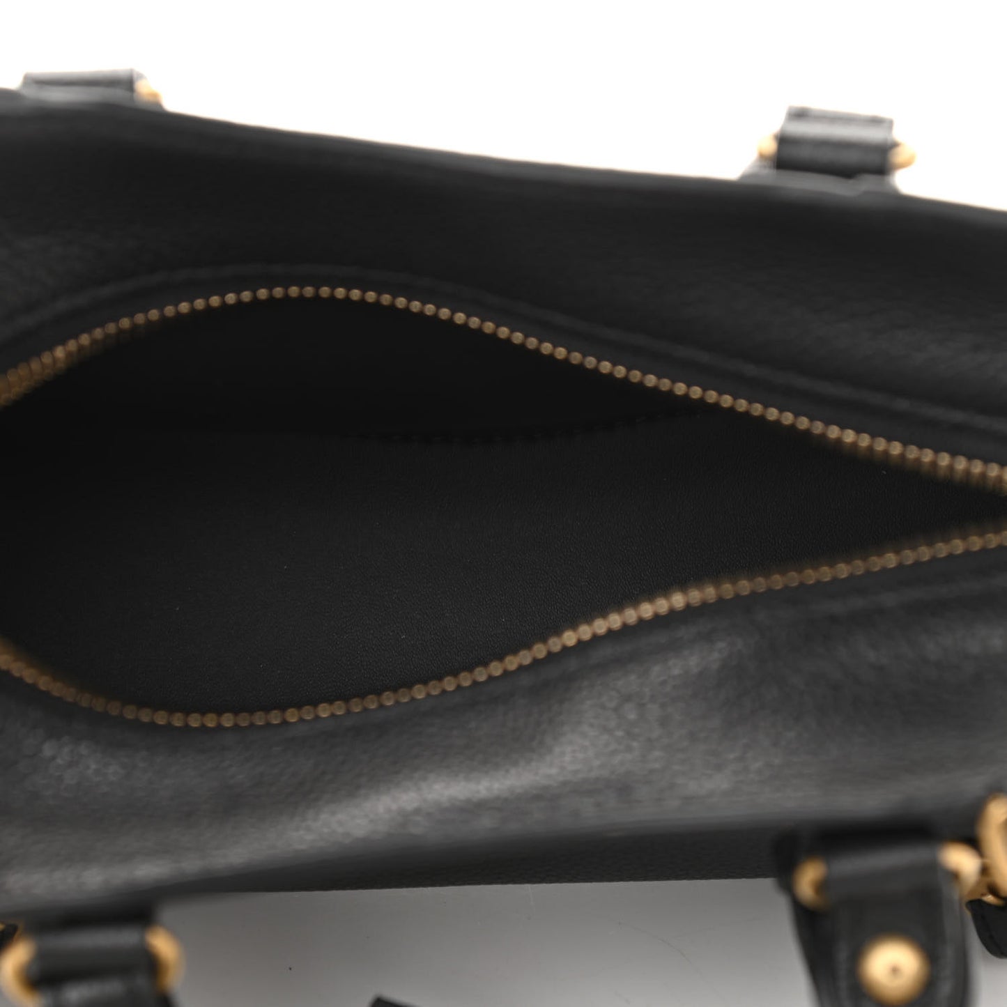 Grained Calfskin Neo Classic Gold Hardware Mini City Black