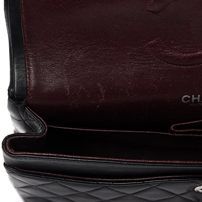 Chanel Lambskin Quilted Medium Double Flap Black 12 of 16