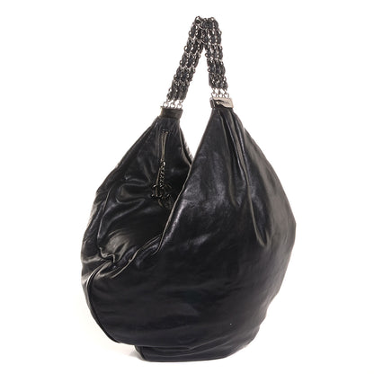 Chanel Lambskin Large Rock and Chain Hobo Black 3 of 9