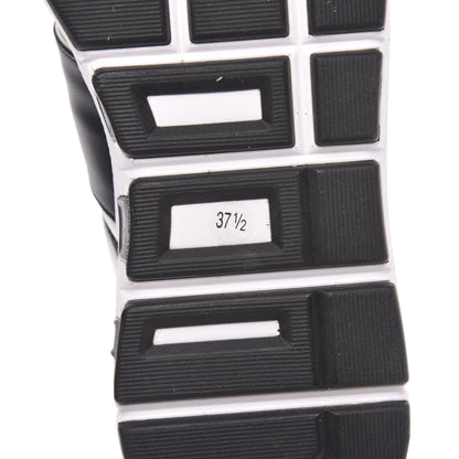 Gucci Calfskin Womens Interlocking G Sneakers 37.5 Black White 7 of 8