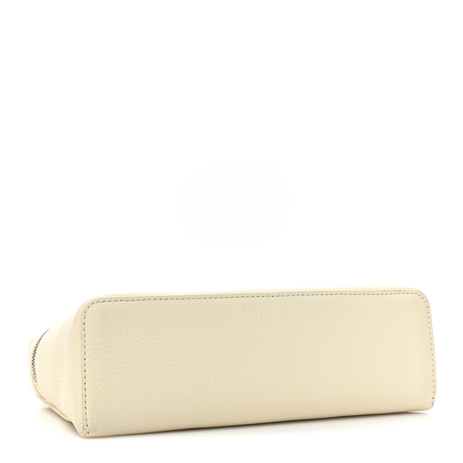 Loro Piana Grained Calfskin L19 Extra Pocket Pouch Whisper White 4 of 13