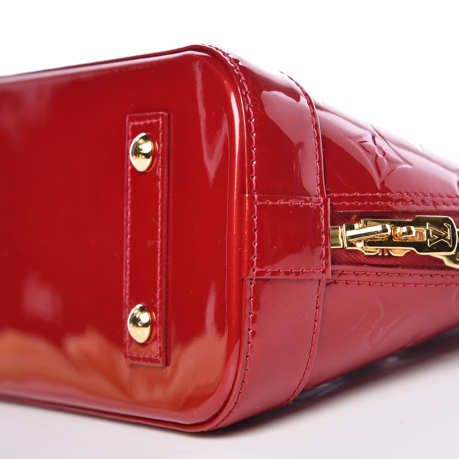 Louis Vuitton Vernis Alma BB Pomme D'Amour 9 of 12