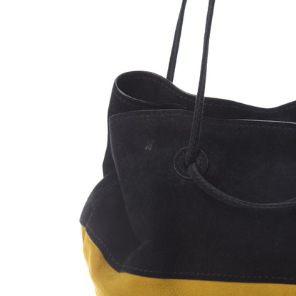 Prada Suede Scamosciato Fringe Shoulder Bag Mimosa Black 6 of 11