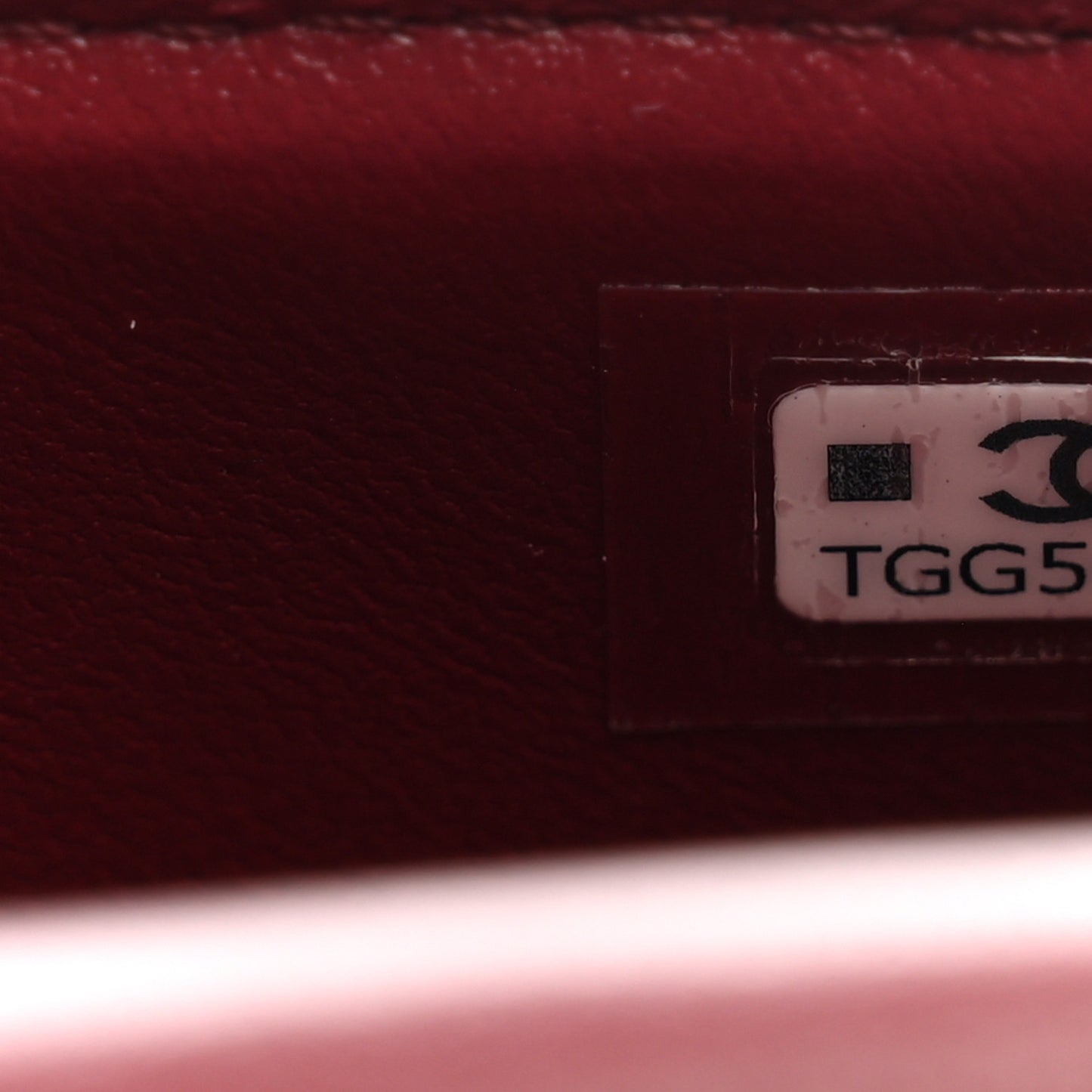 Grained Calfskin Passport Holder Wallet Red