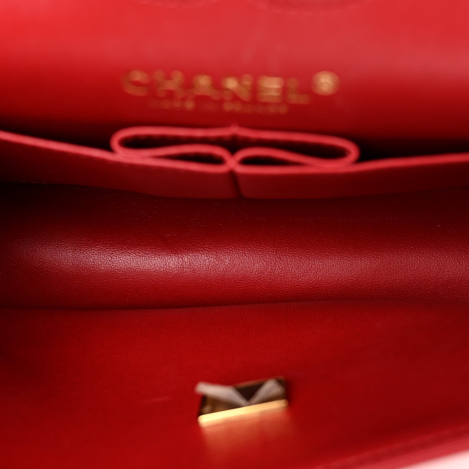 Chanel Lambskin Quilted Small Double Flap Red 5 of 10