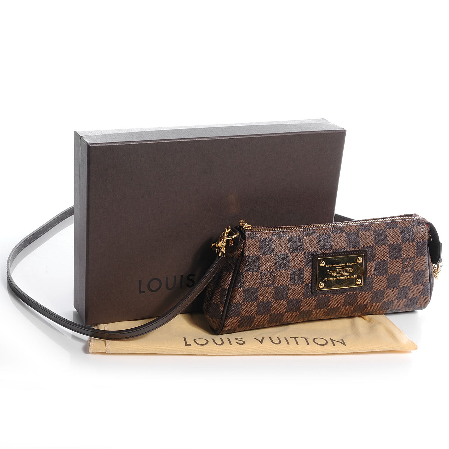Louis Vuitton Damier Ebene Eva Clutch 5 of 8