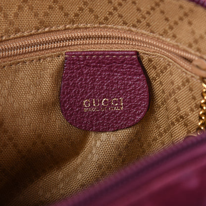 Gucci Suede Mini Bamboo Handle Bag Bordeaux 6 of 11