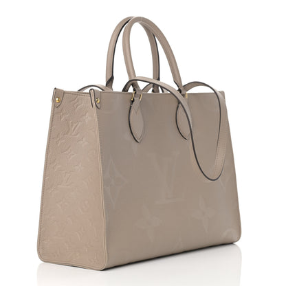 Louis Vuitton Empreinte Monogram Giant Onthego MM Tourterelle 3 of 8