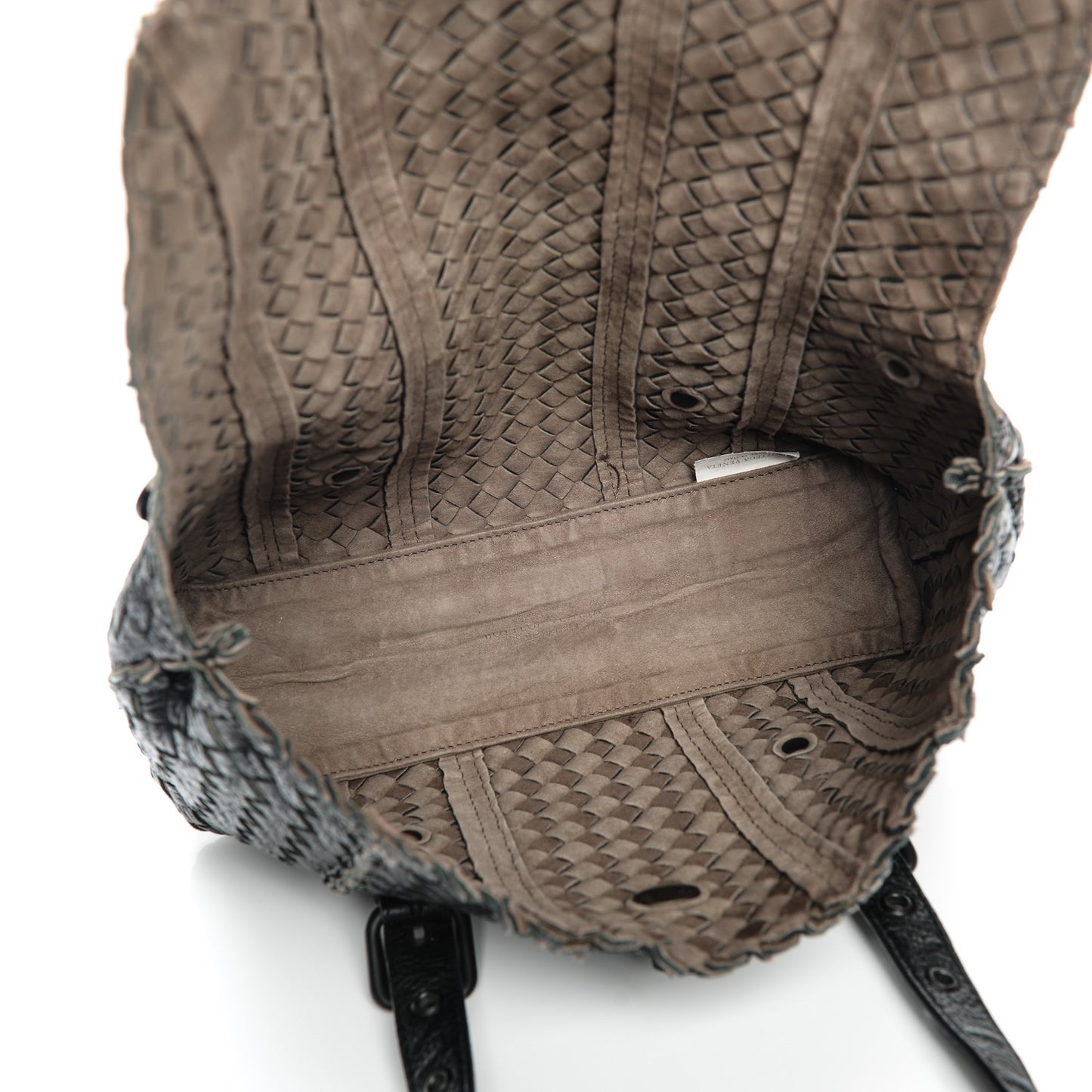 Cervo Intrecciato Satchel Nero Black