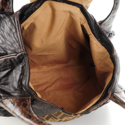Fendi Zucca Nappa Nuvolata Vitello Tortuga Spy Tobacco Moro 5 of 8