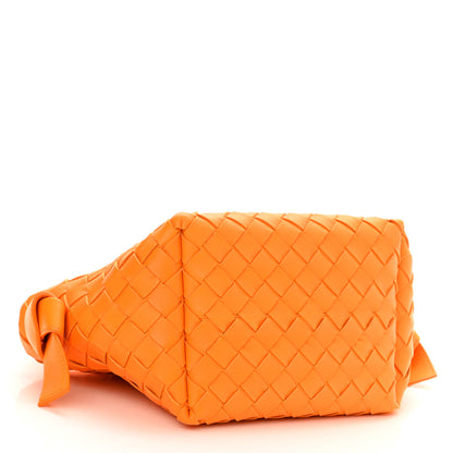 Bottega Veneta Nappa Intrecciato Tie Shoulder Bag Tangerine 4 of 10