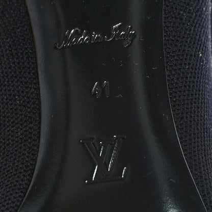 Louis Vuitton Monogram Stretch Fabric Silhouette Ankle Boots 41 Black 6 of 7