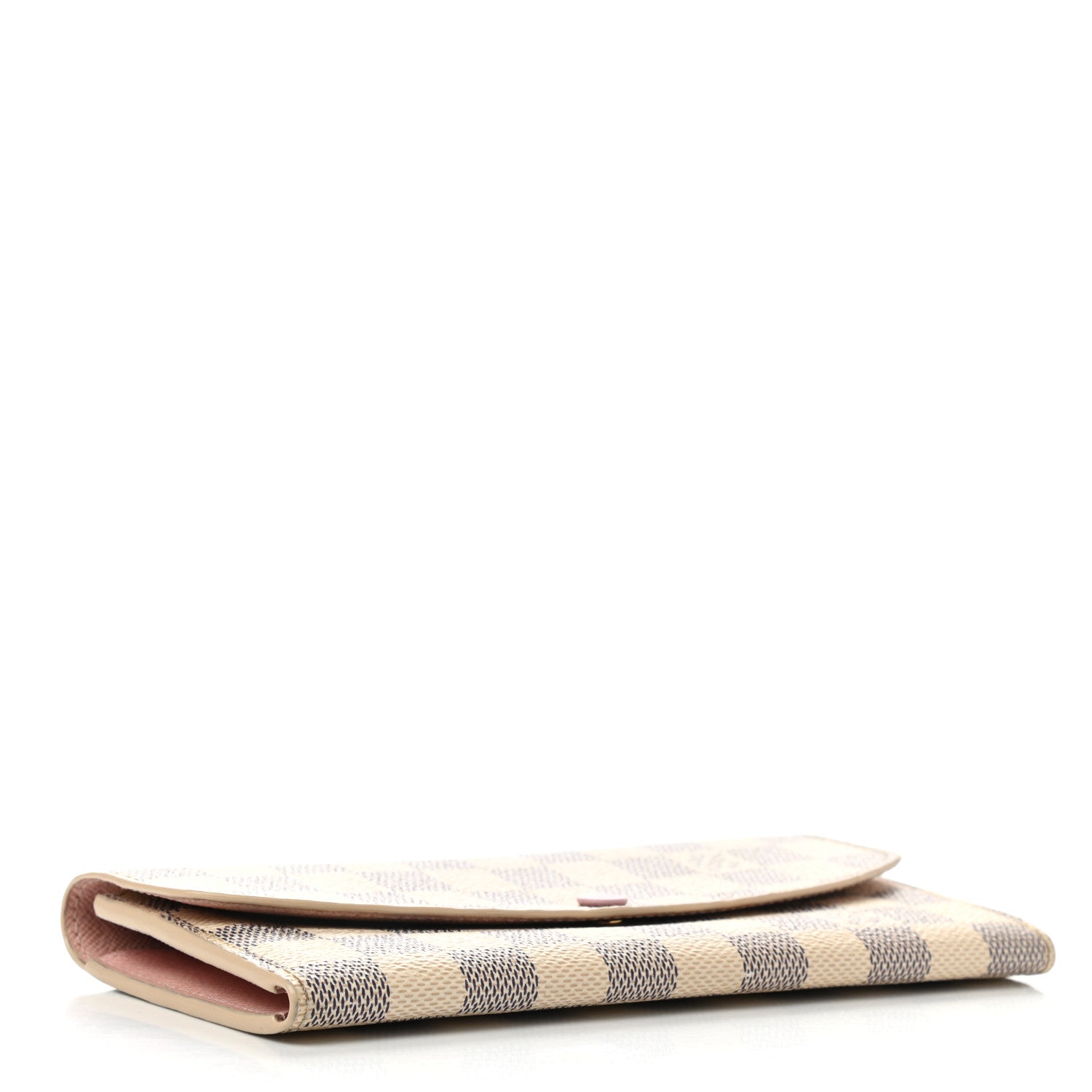 Louis Vuitton Damier Azur Emilie Wallet Rose Ballerine 4 of 15