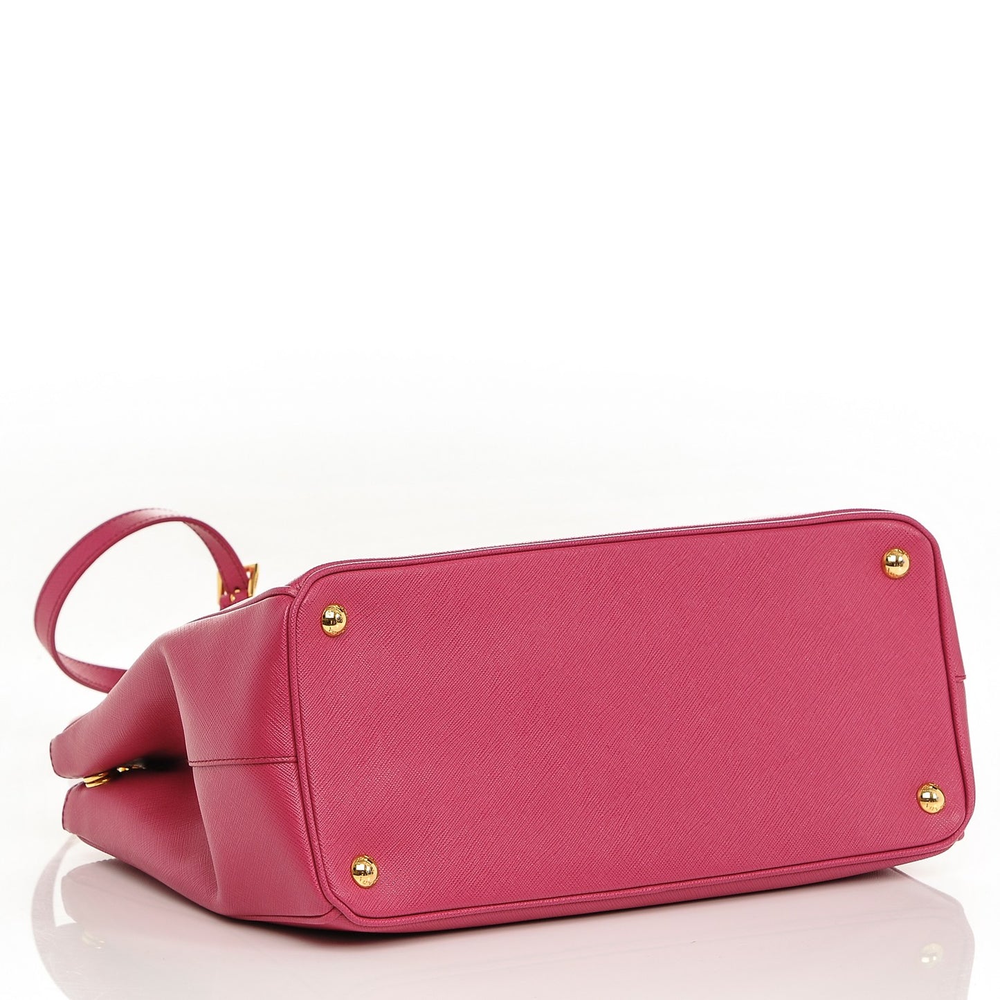 Saffiano Medium Galleria Double Zip Tote Fuxia