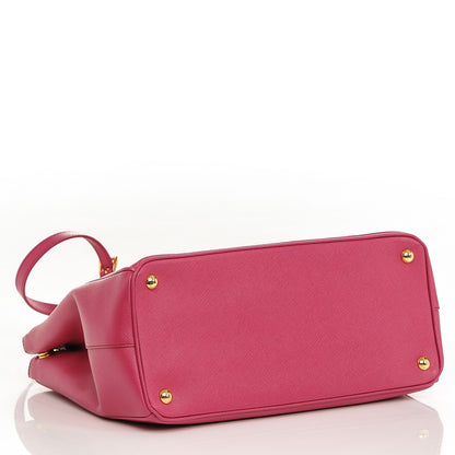 Prada Saffiano Medium Galleria Double Zip Tote Fuxia 4 of 7
