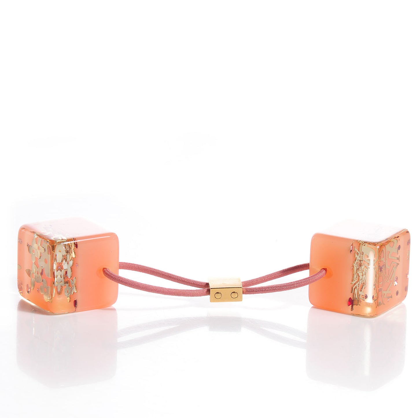 Resin Inclusion Hair Cubes Rose