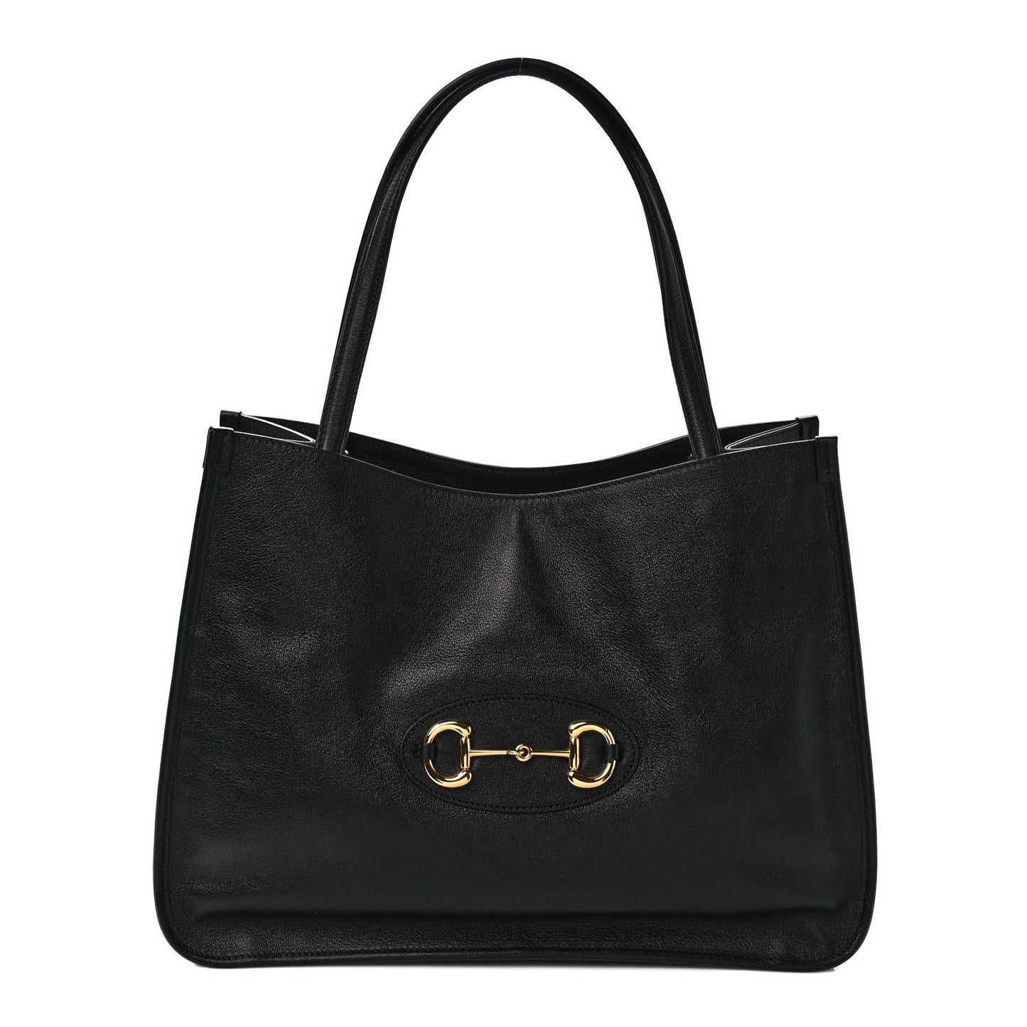 New Sakai Calfskin Lux Horsebit 1955 Tote Bag Black