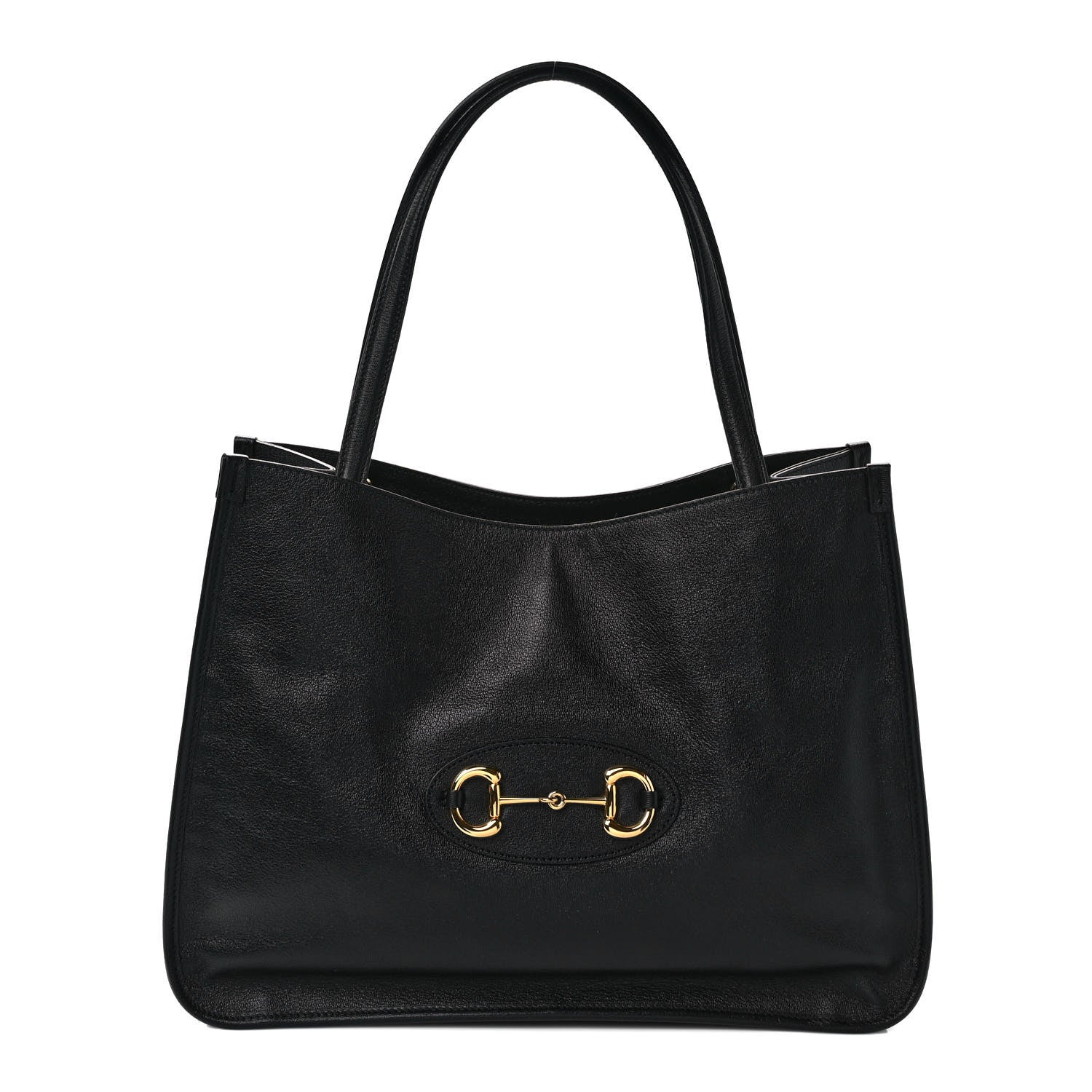 Gucci New Sakai Calfskin Lux Horsebit 1955 Tote Bag Black 1 of 9
