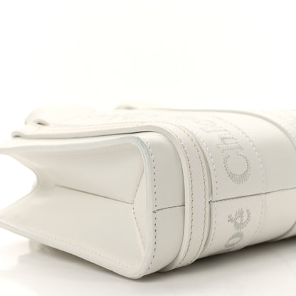 Chloe Calfskin Mini Woody Ribbon Tote White 8 of 11