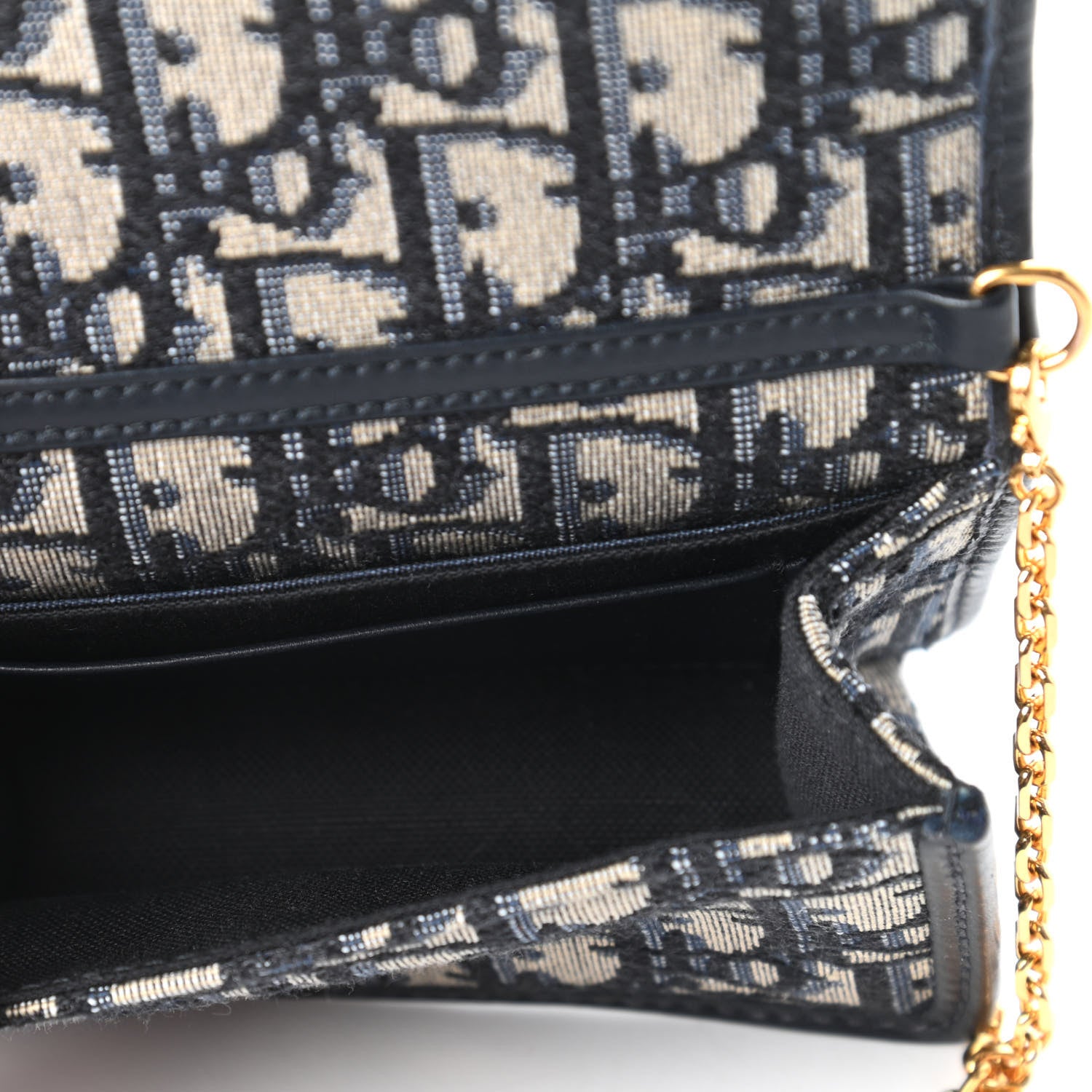 Christian Dior Oblique Nano 30 Montaigne Pouch Blue 5 of 11